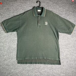 Vintage Walt Disney World Grumpy Polo Shirt Men's XXL Green‎ Combed Cotton